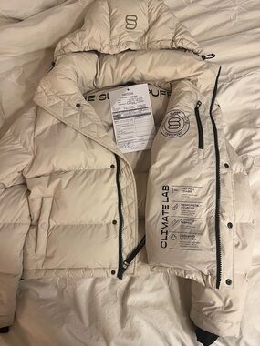 Aritzia Super Puff Shorty Matte/Pearl